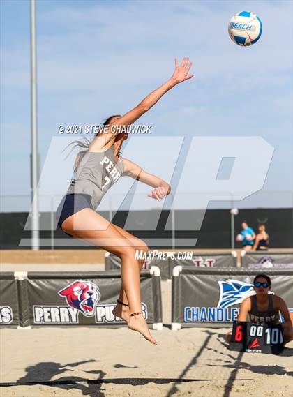 Thumbnail 2 in Xavier College Prep vs. Perry  photogallery.