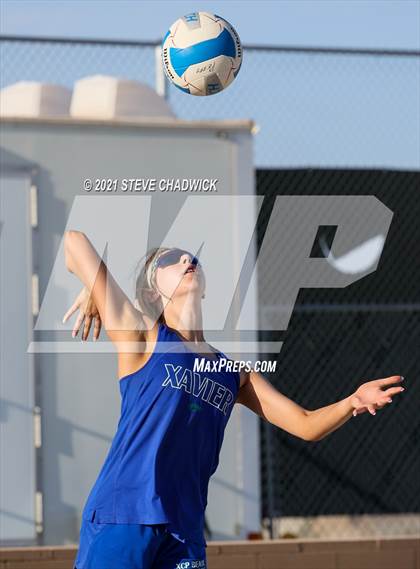 Thumbnail 2 in Xavier College Prep vs. Perry  photogallery.