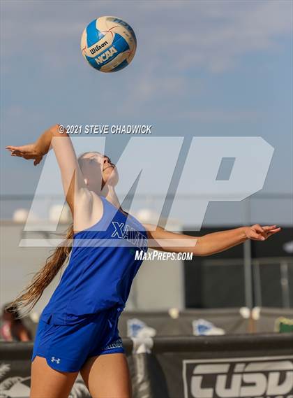 Thumbnail 2 in Xavier College Prep vs. Perry  photogallery.