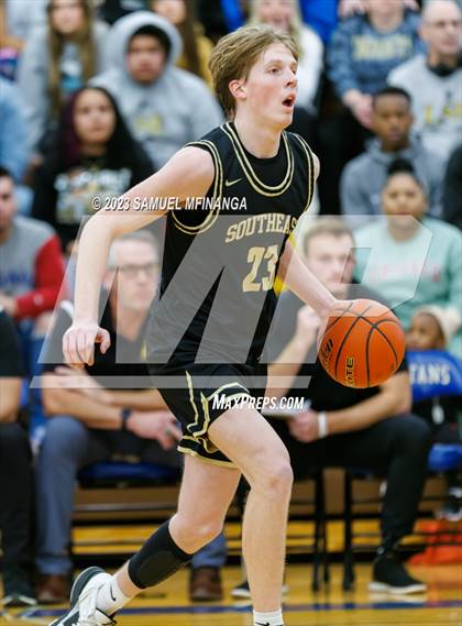 Thumbnail 1 in Lincoln Southeast vs. Lincoln High (HAC Tournament Final) photogallery.