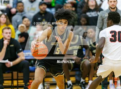 Thumbnail 1 in Lincoln Southeast vs. Lincoln High (HAC Tournament Final) photogallery.