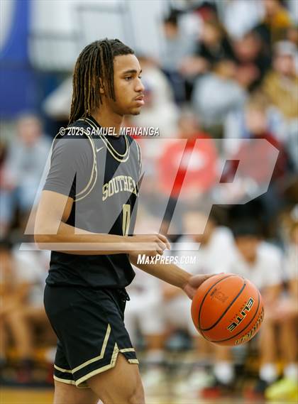 Thumbnail 3 in Lincoln Southeast vs. Lincoln High (HAC Tournament Final) photogallery.