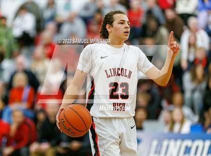 Thumbnail 3 in Lincoln Southeast vs. Lincoln High (HAC Tournament Final) photogallery.