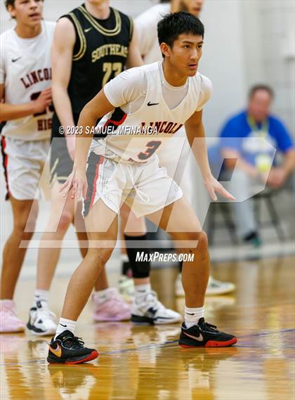 Thumbnail 1 in Lincoln Southeast vs. Lincoln High (HAC Tournament Final) photogallery.