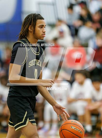 Thumbnail 2 in Lincoln Southeast vs. Lincoln High (HAC Tournament Final) photogallery.