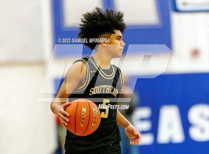 Thumbnail 2 in Lincoln Southeast vs. Lincoln High (HAC Tournament Final) photogallery.