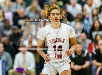 Thumbnail 3 in Lincoln Southeast vs. Lincoln High (HAC Tournament Final) photogallery.