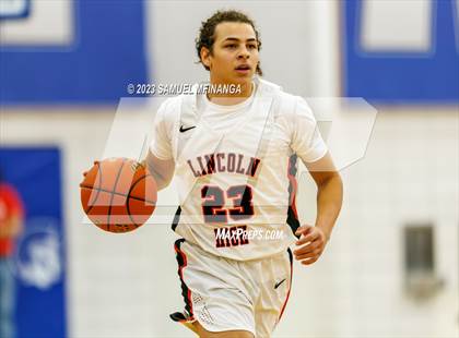 Thumbnail 2 in Lincoln Southeast vs. Lincoln High (HAC Tournament Final) photogallery.