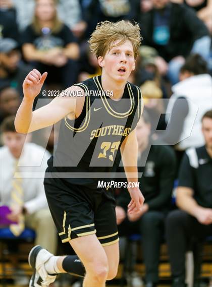 Thumbnail 3 in Lincoln Southeast vs. Lincoln High (HAC Tournament Final) photogallery.