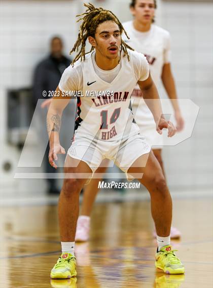 Thumbnail 2 in Lincoln Southeast vs. Lincoln High (HAC Tournament Final) photogallery.