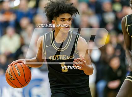 Thumbnail 1 in Lincoln Southeast vs. Lincoln High (HAC Tournament Final) photogallery.