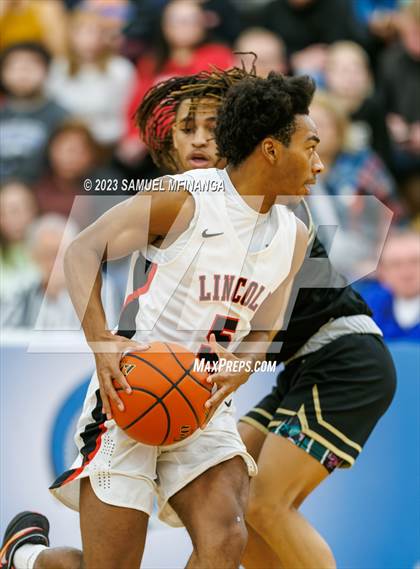 Thumbnail 2 in Lincoln Southeast vs. Lincoln High (HAC Tournament Final) photogallery.