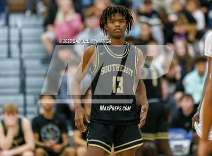 Thumbnail 2 in Lincoln Southeast vs. Lincoln High (HAC Tournament Final) photogallery.