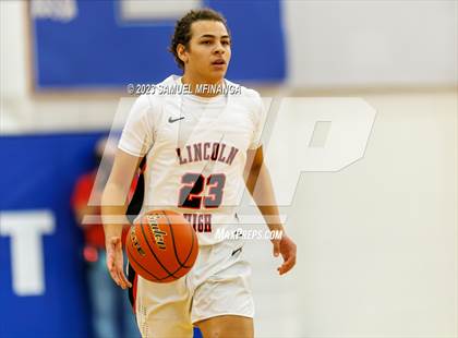 Thumbnail 2 in Lincoln Southeast vs. Lincoln High (HAC Tournament Final) photogallery.