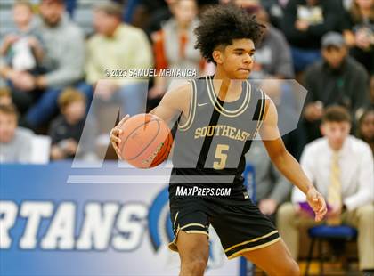 Thumbnail 2 in Lincoln Southeast vs. Lincoln High (HAC Tournament Final) photogallery.