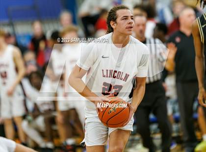 Thumbnail 3 in Lincoln Southeast vs. Lincoln High (HAC Tournament Final) photogallery.