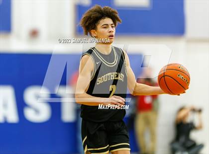 Thumbnail 3 in Lincoln Southeast vs. Lincoln High (HAC Tournament Final) photogallery.
