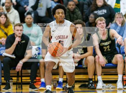 Thumbnail 1 in Lincoln Southeast vs. Lincoln High (HAC Tournament Final) photogallery.