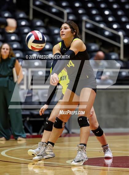 Thumbnail 1 in Blum vs. Neches (UIL 1A Volleyball Semi-Final) photogallery.