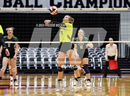 Thumbnail 1 in Blum vs. Neches (UIL 1A Volleyball Semi-Final) photogallery.