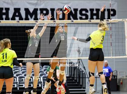Thumbnail 2 in Blum vs. Neches (UIL 1A Volleyball Semi-Final) photogallery.