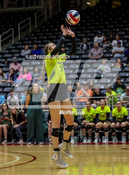 Thumbnail 1 in Blum vs. Neches (UIL 1A Volleyball Semi-Final) photogallery.