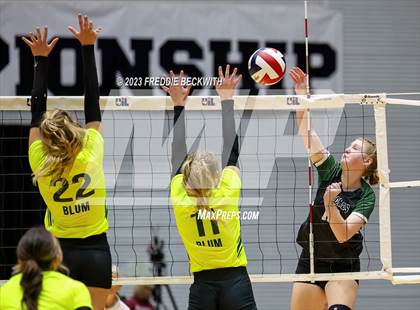 Thumbnail 2 in Blum vs. Neches (UIL 1A Volleyball Semi-Final) photogallery.