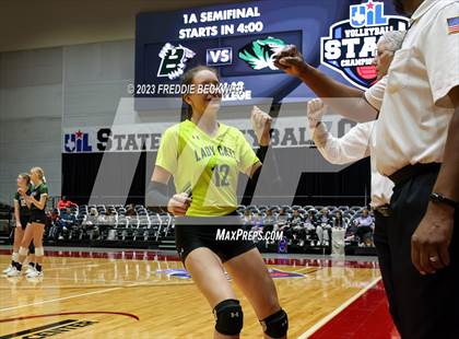 Thumbnail 1 in Blum vs. Neches (UIL 1A Volleyball Semi-Final) photogallery.