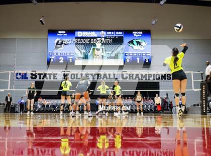 Thumbnail 1 in Blum vs. Neches (UIL 1A Volleyball Semi-Final) photogallery.