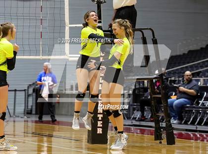 Thumbnail 1 in Blum vs. Neches (UIL 1A Volleyball Semi-Final) photogallery.