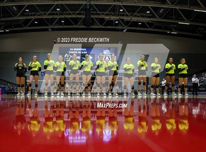 Thumbnail 1 in Blum vs. Neches (UIL 1A Volleyball Semi-Final) photogallery.