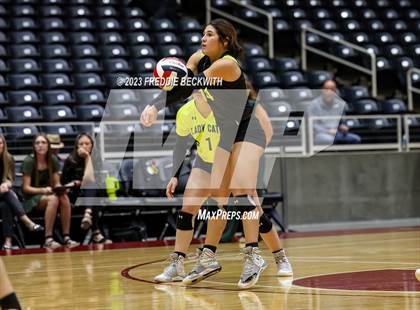 Thumbnail 2 in Blum vs. Neches (UIL 1A Volleyball Semi-Final) photogallery.