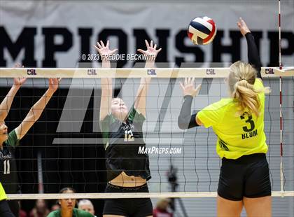 Thumbnail 1 in Blum vs. Neches (UIL 1A Volleyball Semi-Final) photogallery.