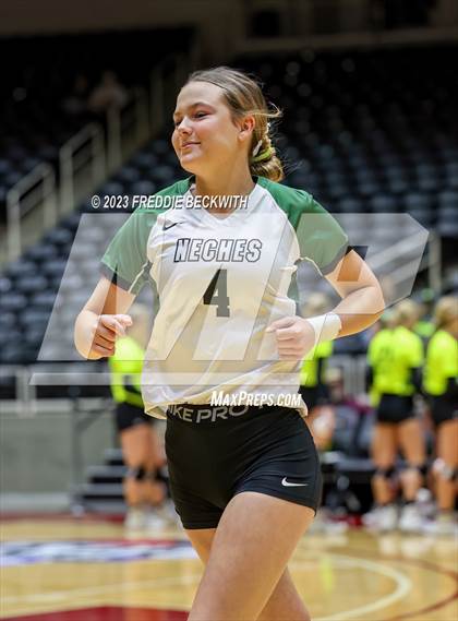 Thumbnail 1 in Blum vs. Neches (UIL 1A Volleyball Semi-Final) photogallery.