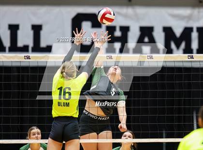 Thumbnail 3 in Blum vs. Neches (UIL 1A Volleyball Semi-Final) photogallery.