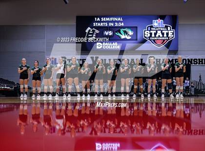 Thumbnail 3 in Blum vs. Neches (UIL 1A Volleyball Semi-Final) photogallery.