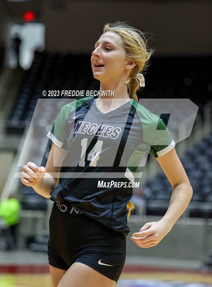 Thumbnail 3 in Blum vs. Neches (UIL 1A Volleyball Semi-Final) photogallery.