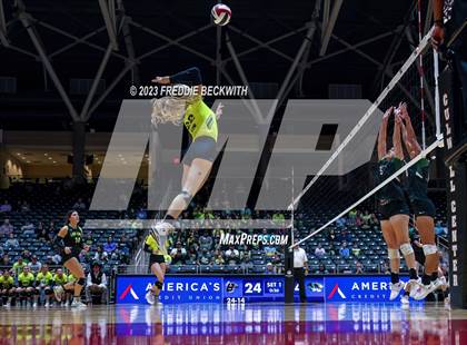 Thumbnail 3 in Blum vs. Neches (UIL 1A Volleyball Semi-Final) photogallery.