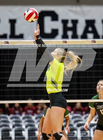 Thumbnail 2 in Blum vs. Neches (UIL 1A Volleyball Semi-Final) photogallery.
