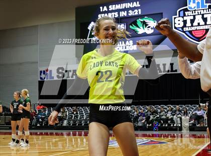 Thumbnail 2 in Blum vs. Neches (UIL 1A Volleyball Semi-Final) photogallery.