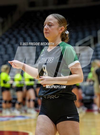 Thumbnail 2 in Blum vs. Neches (UIL 1A Volleyball Semi-Final) photogallery.