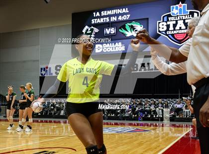 Thumbnail 2 in Blum vs. Neches (UIL 1A Volleyball Semi-Final) photogallery.