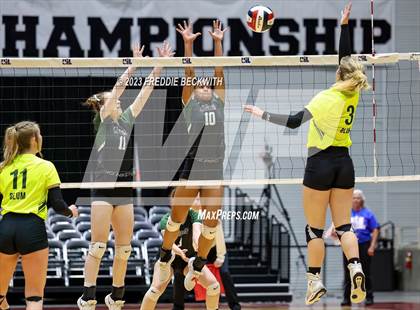 Thumbnail 1 in Blum vs. Neches (UIL 1A Volleyball Semi-Final) photogallery.