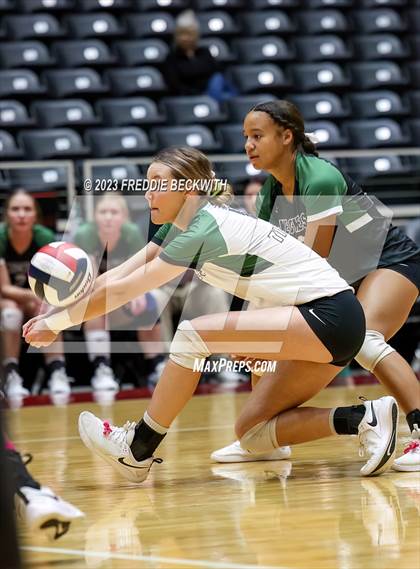 Thumbnail 1 in Blum vs. Neches (UIL 1A Volleyball Semi-Final) photogallery.