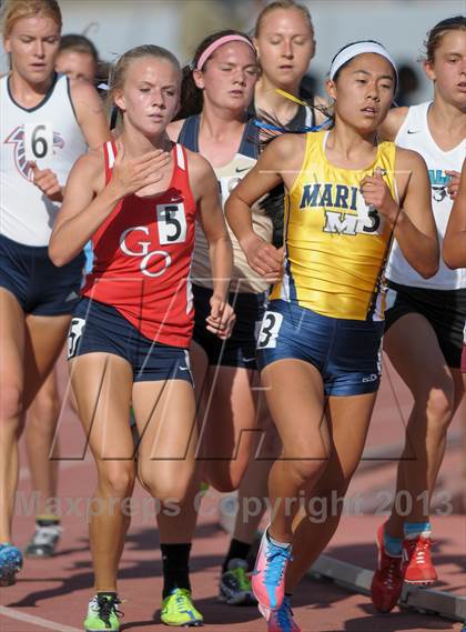 Thumbnail 1 in CIF SS Track and Field Finals (Girls Divisions 1 & 4 -1600m) photogallery.