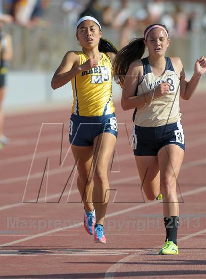 Thumbnail 1 in CIF SS Track and Field Finals (Girls Divisions 1 & 4 -1600m) photogallery.