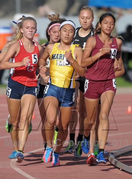 Thumbnail 3 in CIF SS Track and Field Finals (Girls Divisions 1 & 4 -1600m) photogallery.