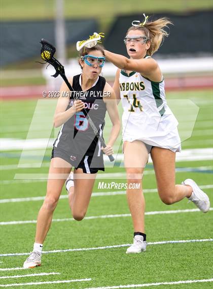 Thumbnail 2 in Charlotte Catholic vs. Cardinal Gibbons (NCHSAA 4A Final) photogallery.