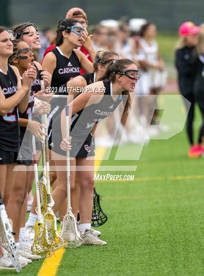 Thumbnail 2 in Charlotte Catholic vs. Cardinal Gibbons (NCHSAA 4A Final) photogallery.
