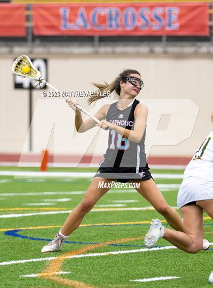 Thumbnail 3 in Charlotte Catholic vs. Cardinal Gibbons (NCHSAA 4A Final) photogallery.